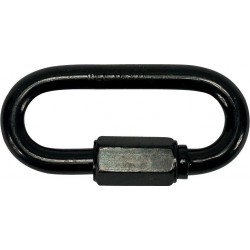 Mousqueton à visser zingué noir 6,0mm (Par 100)