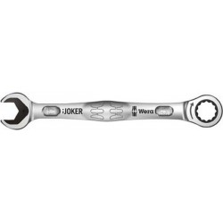 Clé mixte à cliquet JOKER, Cote s/plats : 13 mm, Long. 177 mm
