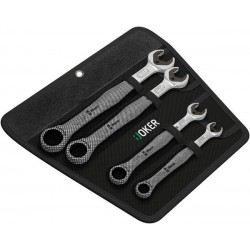 Jeu de clés mixtes à cliquet JOKER, Quantité : 4 pièces, Contenu 10 13 17 19 mm