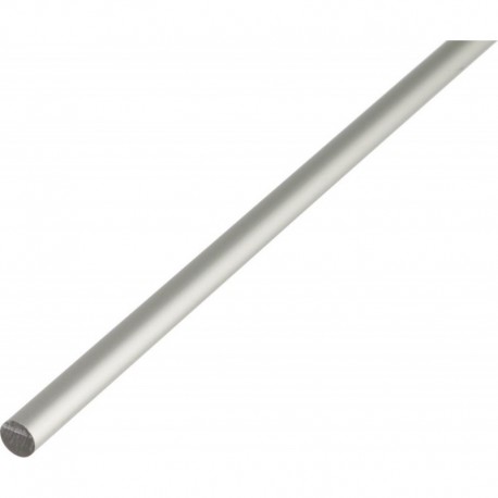 Brosse ronde ALU,si.elox.Ø6/1m