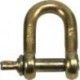 Manilles, droites, galvanisées zingué jaune  8,0mm-5/16" (Par 50)