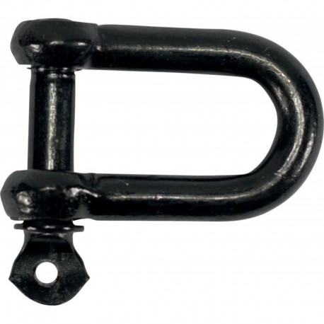 Manilles, droites, galvanisées zingué noir 10,0mm-3,8" (Par 25)