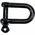Manilles, droites, galvanisées zingué noir 6,0mm-1/4" (Par 100)