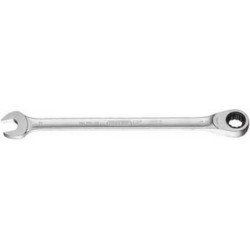 Clé mixte à cliquet, extra-long, tête à cliquet droite, Cote s/plats : 18 mm, Long. 315 mm, Angle de travail 6 °