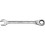 Clé mixte à cliquet, tête à cliquet droite, Cote s/plats : 9 mm, Long. 150 mm, Angle de travail 7 °