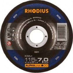 Disque de coupe KSM 115 x 7,0mm Acier Rhodius