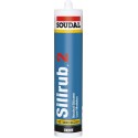 Mastic silicone Silirub 2   310ml noir SOUDAL(Par 15)