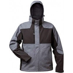 Veste Softshell Tau  Taille M, gris/noir