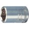 Douille 1/4'', métrique, Cote s/plats : 13 mm, Long. 24,7 mm
