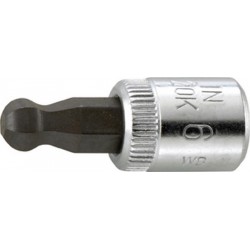 Embout de vissage 1/4" six pans femelle avec tête sphérique 6x28mm GEDORE 1 PCS