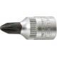 Embout de vissage 1/4'' pour vis cruciforme PH, Dimensions : PH 1, Long. 28 mm
