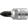 Embout de vissage 1/4'' pour vis cruciforme PZ, Dimensions : PZ 3, Long. 28 mm