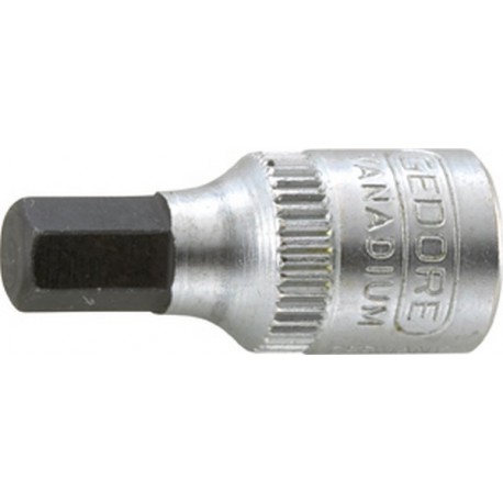 Embouts de vissage 1/4'' pour vis à six pans femelle, Cote s/plats : 4 mm, Long. 60 mm
