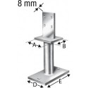 Pieds de poteaux PISB160G-B (Par 5)
