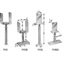 Pieds de poteaux PVDB120G (Par 5)