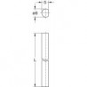 Barre pour serrures à barres 6mm, 1500mm acier galva