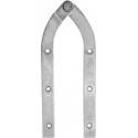 Bande ferrure 20x4x220mm  chromé brillant