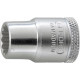 Douille 12 pans 3/8'', Cote s/plats : 14 mm, Long. 28 mm