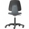 Chaises Labsit 2 anthracite Plastique-cuir,avec roues