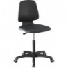 Chaises Labsit 2 anthracite Plastique-cuir,avec roues