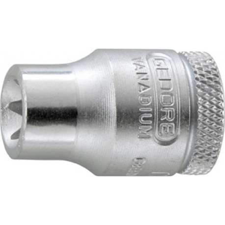 Douille 3/8'' pour vis mâle TORX®, Dimensions : E 7, Long. 28 mm, Pour vis M6