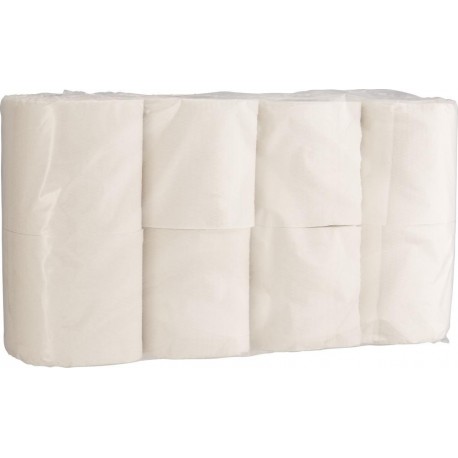 Papier toilette blanc, 8 roulleaux (Par 8)