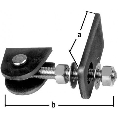 Penture de portail galvanisée à chaud 2337/KU/M12