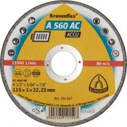 Meule à tronçonner A 560 AC 115x1mm KLINGSPOR 1 PCS