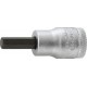 Embout de vissage 3/8'' pour vis femelle à 6 pans, Cote s/plats : 6 mm, Long. 47 mm