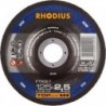 Disque de coupe FTK67 125 x 2,5mm coudé Rhodius(Par 25)