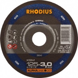 Disque de coupe KSM 125 x 3,0mm  Rhodius(Par 25)