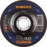 Disque de coupe KSMK 115 x 3,0mm coudé Rhodius(Par 25)