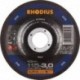 Disque de coupe KSMK 125 x 3,0mm coudé Rhodius(Par 25)
