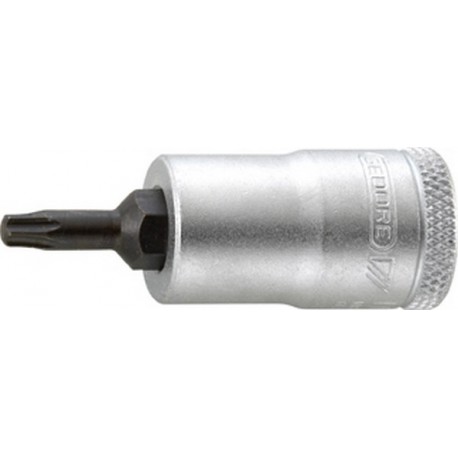 Embout de vissage 3/8'' pour vis femelle TORX®, Dimensions : T 27, Long. 49 mm, Pour vis M4,5-M5-M6