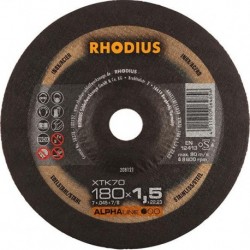 Disque de coupe XTK70 180 x 1,5mm coudé Rhodius