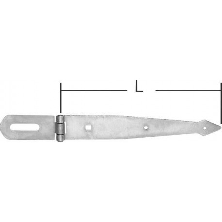 Penture, 250mm  chromé brillant