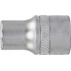 Douille 6 pans 3/8'', Cote s/plats : 19 mm, Long. 28 mm