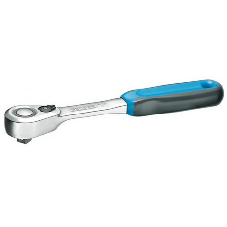 Cliquet réversible à levier 3/8'' avec déclenchement par bouton poussoir, 60 dents, Long. : 200 mm