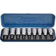 Composition d'embouts de vissage 1/2'' pour vis femelle à 6 pans en pouces américains, Quantité : 9 pièces