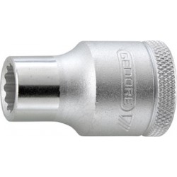Douille 1/2'' en pouces américains, Cote s/plats : 3/4 pouces, Long. 40,0 mm