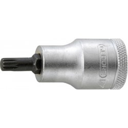 Embout de vissage 1/2'' pour vis femelle à denture multiple XZN, Dimensions : 14, Long. 57 mm, Pour vis M14