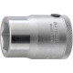 Douille 3/4'', 6 pans, Cote s/plats : 24 mm, Long. 51,5 mm