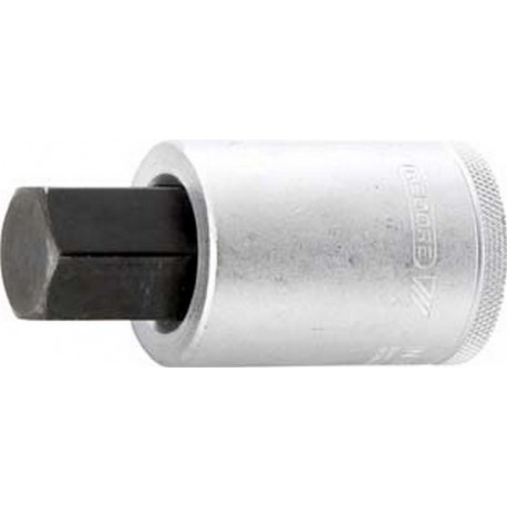 Embout de vissage 3/4'' pour vis femelle à 6 pans, Cote s/plats : 14 mm, Long. 80 mm