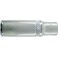 Douille 1/4'', modèle long, poli, Cote s/plats : 10 mm, Long. 50 mm