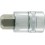 Embout de vissage 1/4'' pour vis femelle à 6 pans, poli, Cote s/plats : 3 mm, Long. 30 mm