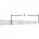 Penture 55x3,75x500mm chromé brillant