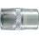 Douille 3/8'', poli, Cote s/plats : 13 mm, Long. 28 mm