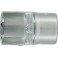Douille 1/2'', poli, Cote s/plats : 10 mm, Long. 40 mm