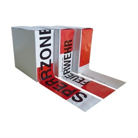Ruban barrière rouge/blanc rouleau de 250m No.11-TL