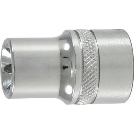Douille 1/2'' pour vis mâle TORX®, poli, Taille : E 10, Long. L 38 mm, Pour vis M8